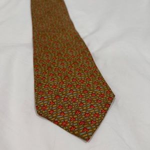 Salvatore Ferragamo Green Floral Tie